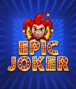 Experience the energetic world of the Epic Joker game by Relax Gaming, showcasing a cheerful joker with a flaming hairstyle amid a luminous blue background. This image depicts the joy and humor of classic slots, ideal for players who enjoy a nostalgic touch, providing a delightful adventure.