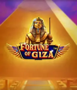 Step into the timeless world of the Fortune of Giza game by Pragmatic Play, showcasing a majestic depiction of a Pharaoh before the iconic pyramid backdrop. This graphic conveys the glory of Egyptian culture, perfect for fans of Egyptian-themed slots, delivering a fascinating adventure.