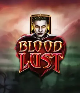 A dark and seductive view of the Blood Lust slot by ELK Studios, featuring gothic vampire symbols and a haunting castle backdrop. The visual emphasizes the slot's gothic aesthetic, enhanced by its innovative game mechanics, making it an enticing choice for those interested in the allure of the undead.